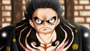 Тапет с лицев кадър на Luffy Gear 4 — Луффи гир 4 Тапет
