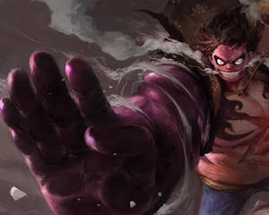 Luffy Gear 4 Странна усмивка тапет — Луффи гир 4 Тапет