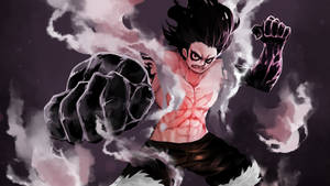 Тапет Luffy Gear 4 Тъмна форма — Луффи гир 4 Тапет