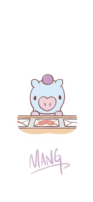 Тапет с изкуство Mang Bt21 — iPhone 18 Pro Max Тапет