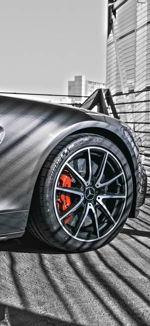 Mercedes iPhone X Tire — iPhone 14 Pro Max Тапет