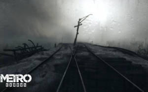 Metro Exodus Влакови Релси 3440x1440 — Зима Тапет