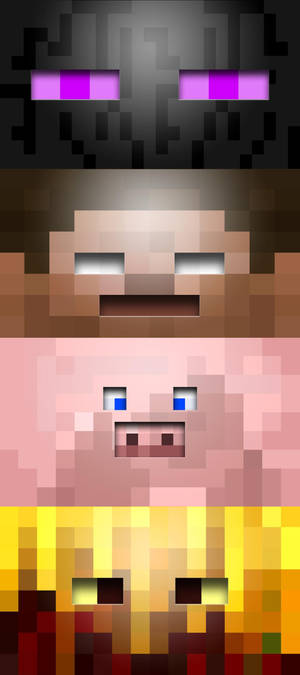 Minecraft телефон сладки очи герой — OnePlus 11 Тапет