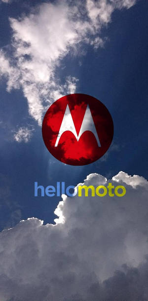 Motorola Червено Лого в Небе