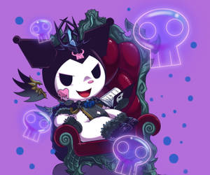 My Melody Kuromi седи на трона