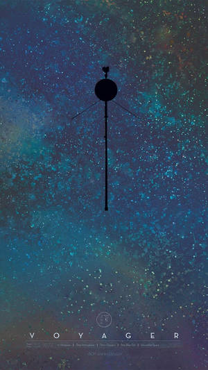 NASA iPhone Voyager 40-годишнина — Космически айфон Тапет