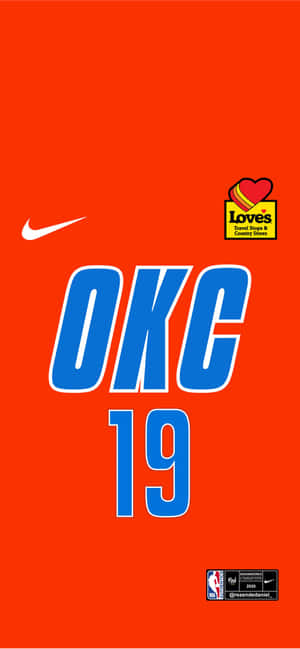 NBA Oklahoma City Thunders Jersey No. 19 — Redmi Note 17 Pro Тапет