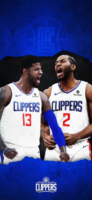 NBA Кауай Леонард и Пол Джордж тапет. — iPhone 11 Pro Max Тапет