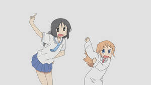 Nichijou Nano i Hakase tancujut — Аниме танци Тапет