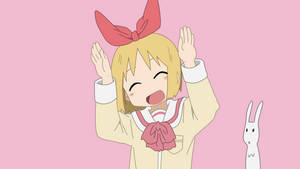 Nichijou Щастлива Харуна със заек