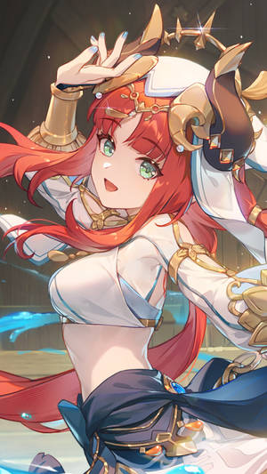 Nilou Portret Genshin Impact Telefon