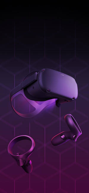 Oculus Quest 2 Лилаво Абстрактно Изкуство тапет — iPhone 14 Pro Тапет