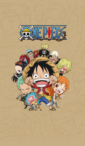 One Piece Phone Chibi Сламената шапка пирати
