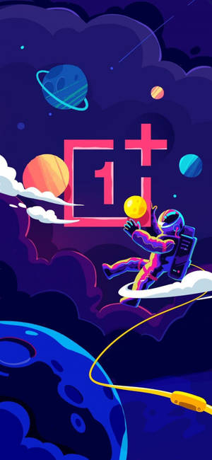 Oneplus 9 Pro Космонавт в Космоса — Космически айфон Тапет