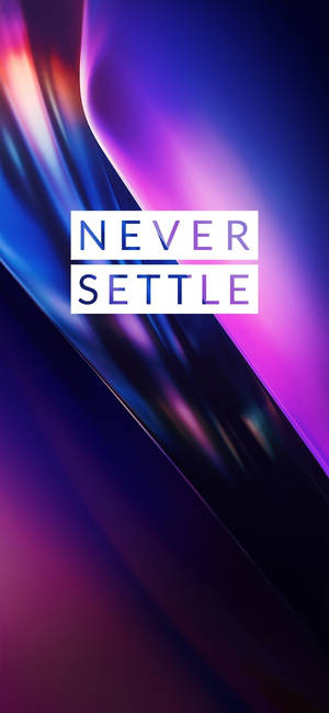 Тапет Oneplus Violet Never Settle — iPhone 16e Тапет