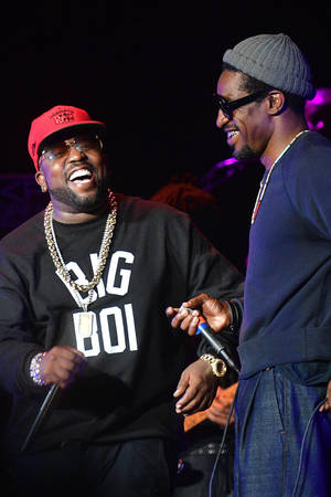 Outkast Big Boi и Andrei 3000 щастливо сценично представление — Xiaomi Pad 8 Pro Тапет