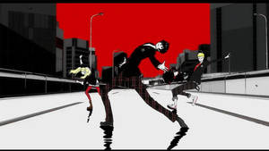 Persona 5 аниме танци тапет