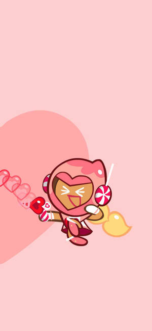 Pink Choco Cookie Run wallpaper — iPhone 13 Pro Max Тапет