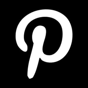 Pinterest лого черно и бяло