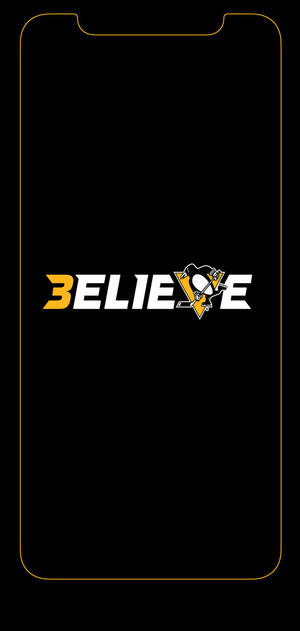 Тапет Pittsburgh Penguins вярвай лого — iPhone 14 Plus Тапет