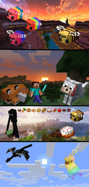 Pixel 3xl Minecraft фон — Galaxy A Тапет