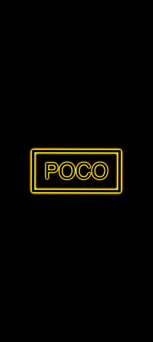 POCO X2 Жълт Шрифт — Infinix Note 50 Тапет