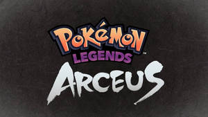 Тапет с надписъ Pokémon Legends Arceus Title — Покемон Легенди Арцеус Тапет