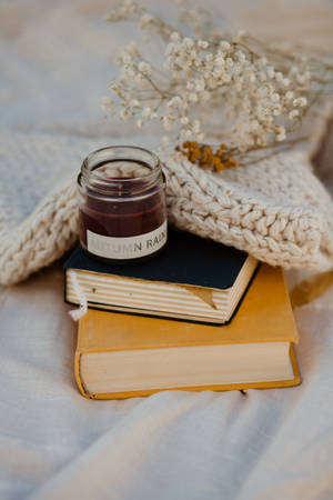 Preppy естетика Есенен дъжд тапет — Препи естетика Тапет