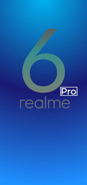 Realme 6 Пънч Хоул — Синьо Тапет