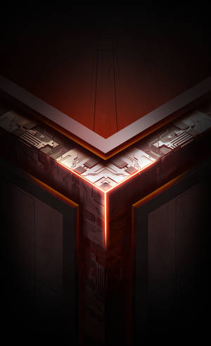 Red theme Asus ROG phone logo wallpaper — Galaxy Tab S10 Ultra Тапет