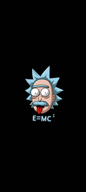 Rick And Morty Готичен Постер на Айнщайн — Pixel 11 Тапет