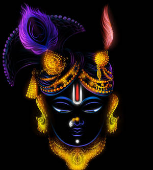 Shrinathji в неон изкуство — Honor Magic V6 Тапет