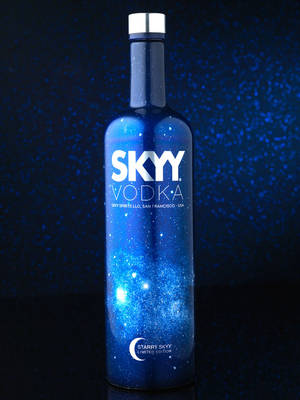 Skyy Vodka Звездно небе вариант — Тъмно синьо Тапет