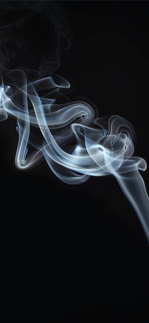 Smoke On Black Apple Iphone Background — iPhone 16 Тапет