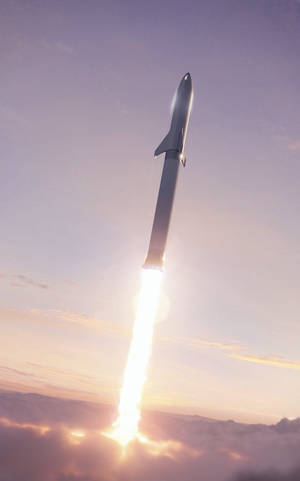 Тапет на SpaceX BFR — Galaxy Tab Тапет