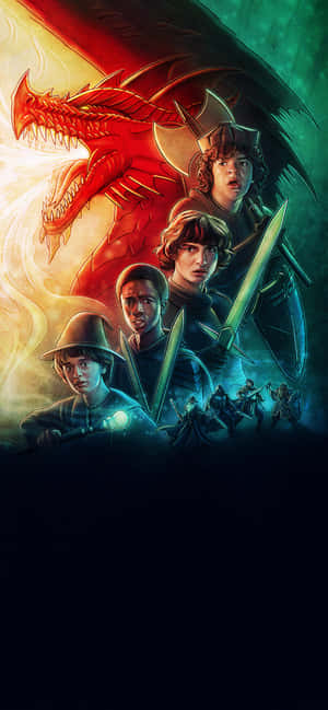 Stranger Things Dungeon And Dragons — Oppo Find X9s Тапет