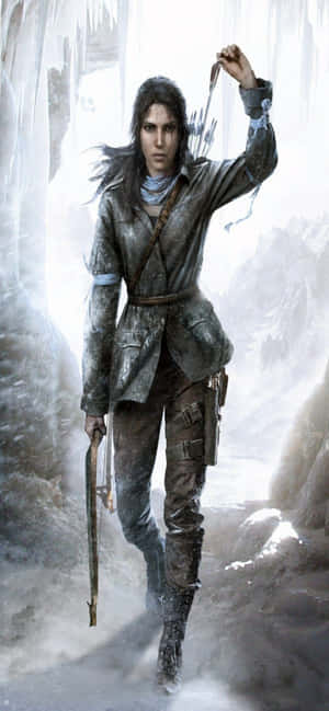 Iphone Xs Max Rise Of The Tomb Raider фон — iPhone 11 Pro Max Тапет