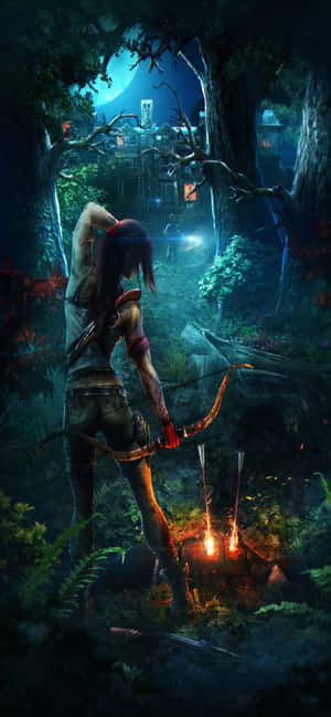 Iphone Xs Max Rise Of The Tomb Raider фон — iPhone 13 Pro Тапет