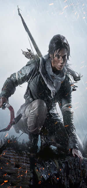 iPhone X Shadow Of The Tomb Raider фон — Realme C100i Тапет