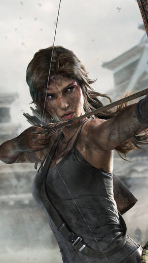 Tomb Raider стрелба с лък Iphone — 9:16 Тапет