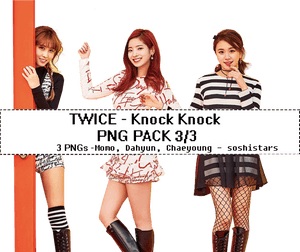Twice Knock Knock PNG пакет
