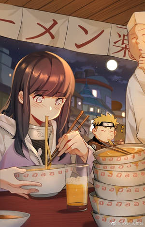 Uzumaki Clan Eating Digital Art тапет — Redmi Pad 2 9.7 Тапет