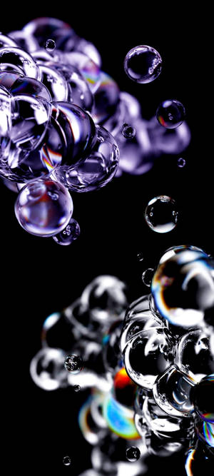 Water Bubbles For Samsung S20 FE — Tecno Camon 40 Тапет