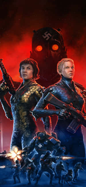 Фон за iPhone Xs с Wolfenstein II — Vivo X500 Тапет
