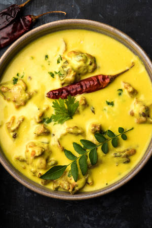 Автентично жълто къри с листа от сминдух и чили — Xiaomi Pad 9 Pro Max Тапет
