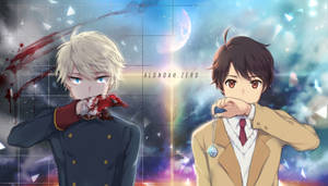 Аниме герои Aldnoah Zero тапет — Минималистично аниме Тапет