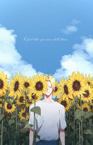Banana Fish Ash Lynx Слънчоглед тапет — Moto Pad Тапет