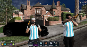 GTA 5,Банда,Аржентина,Кола,PNG на тениска,Аура,Брат