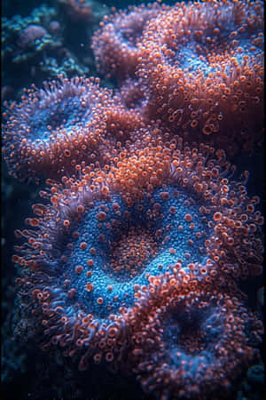 макро фотография,подводна,спираща дъха,близък план,живи,водна,океан,риф — iPhone 4 Тапет