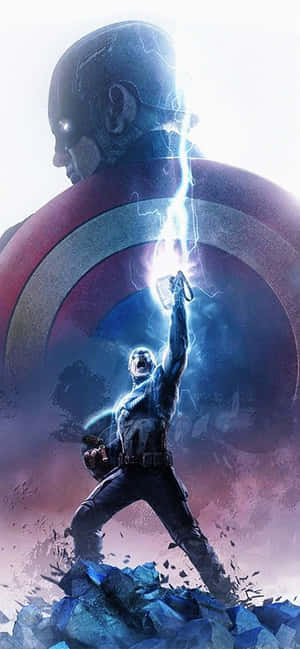 Captain America Cool — iPhone 16 Plus Тапет